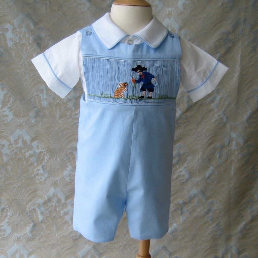 Spring, Summer,  Easter Smocked 2 Outfits! Boys